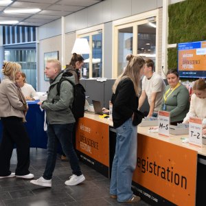 The registration desk at NOSF