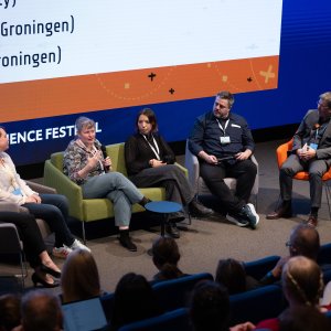 The first panel discussion at NOSF